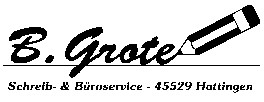 Schreib- & B�roservice Barbara Grote