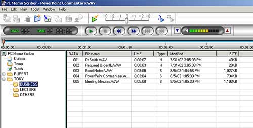 Wiedergabesoftware MemoScribe