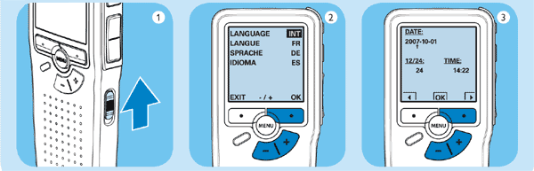 Aktivieren des Pocket Memo